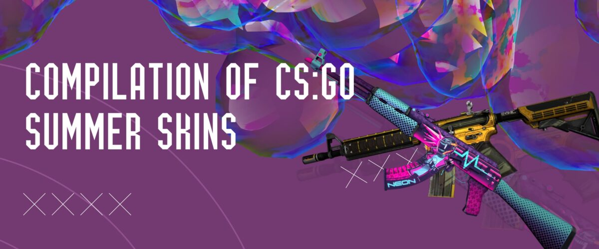 A selection of CS:GO summer skins