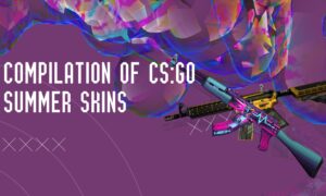 A selection of CS:GO summer skins