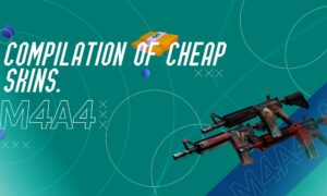 A selection of cheap M4A4 skins