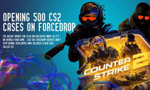 Opening 500 CS2 cases on ForceDrop