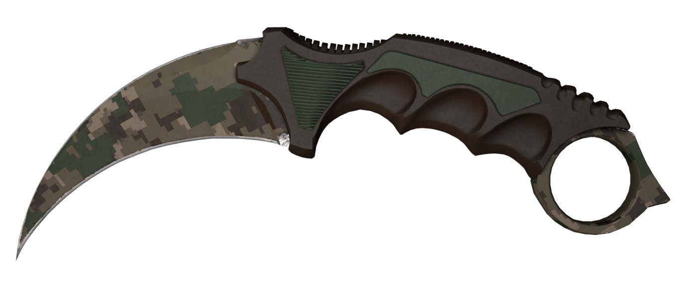 Керамбит (Karambit) Пиксельный камуфляж «Лес» (Forest DDPAT)