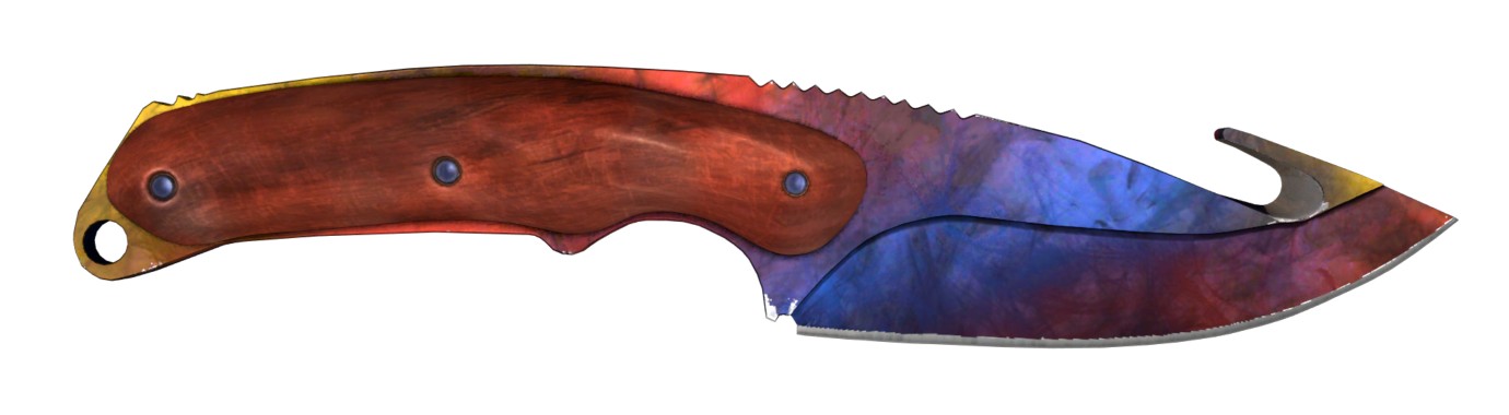 нож с лезвием крюком (Gut Knife) Мраморный градиент