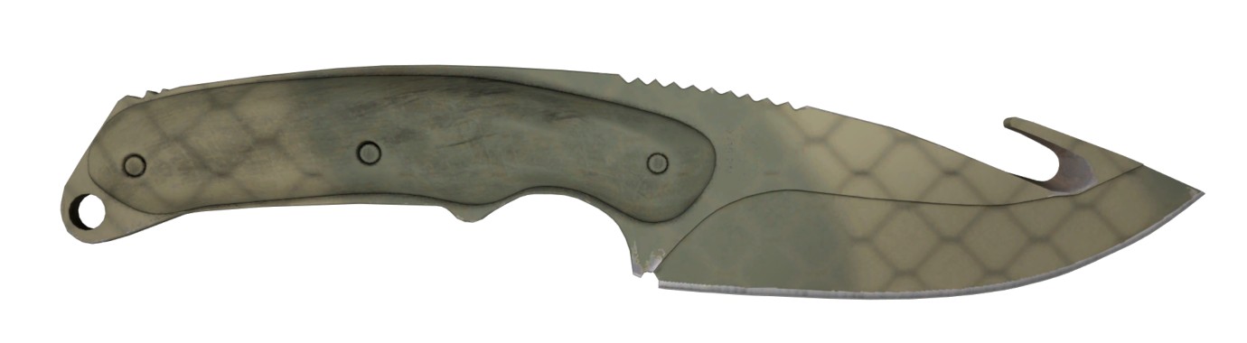 нож с лезвием крюком (Gut Knife) Африканская сетка