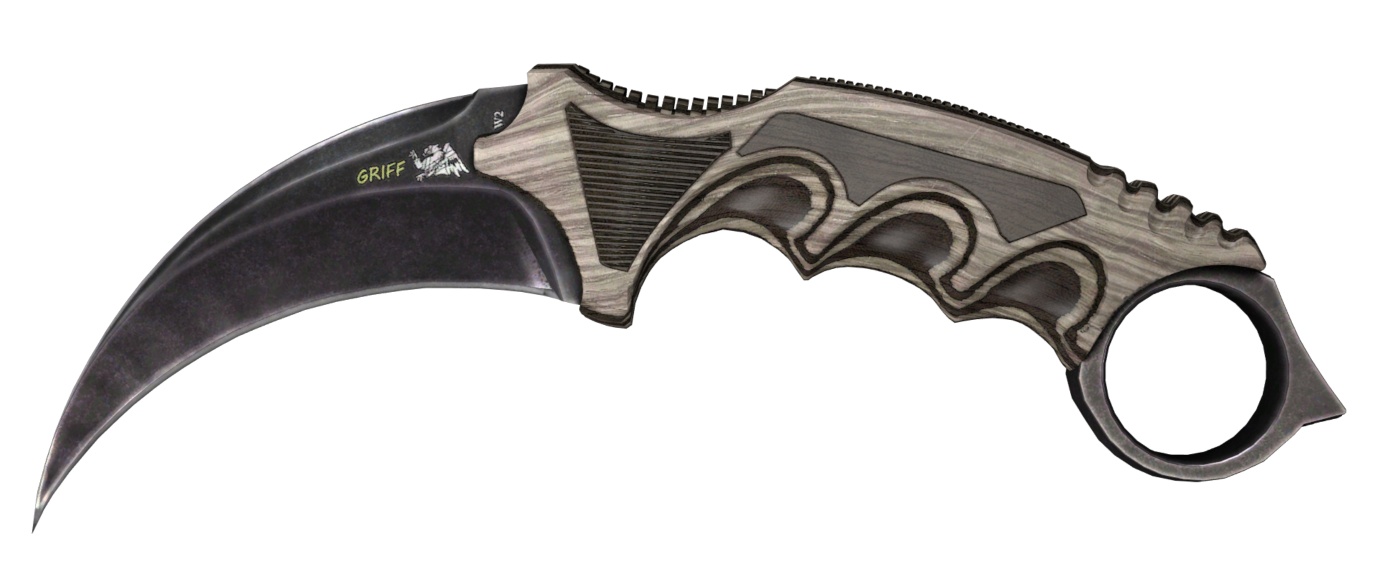 Керамбит (Karambit) Черный глянец (Black Laminate)