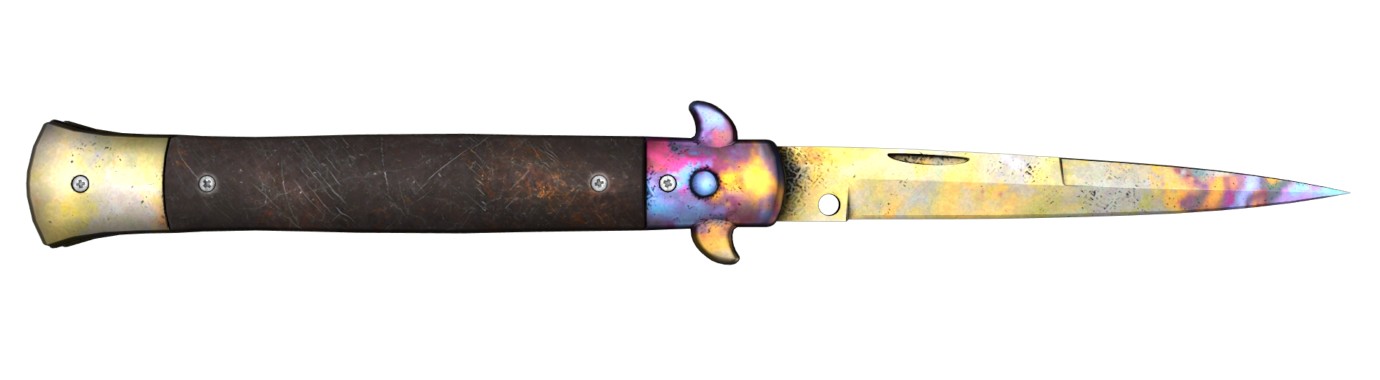 нож Стилет (Stiletto Knife) Поверхностная закалка