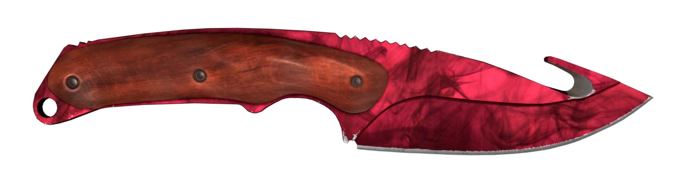 нож с лезвием крюком (Gut Knife) Волны Рубин