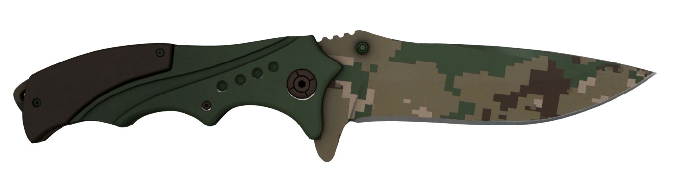 нож Бродяга (Nomad Knife) Пиксельный камуфляж «Лес»