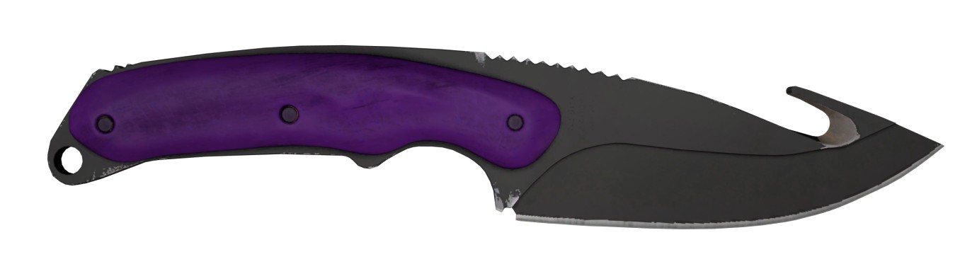 нож с лезвием крюком (Gut Knife) Ультрафиолет