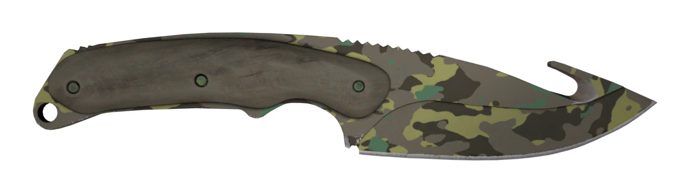 нож с лезвием крюком (Gut Knife) Северный лес