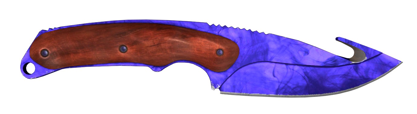 нож с лезвием крюком (Gut Knife) Волны Сапфир