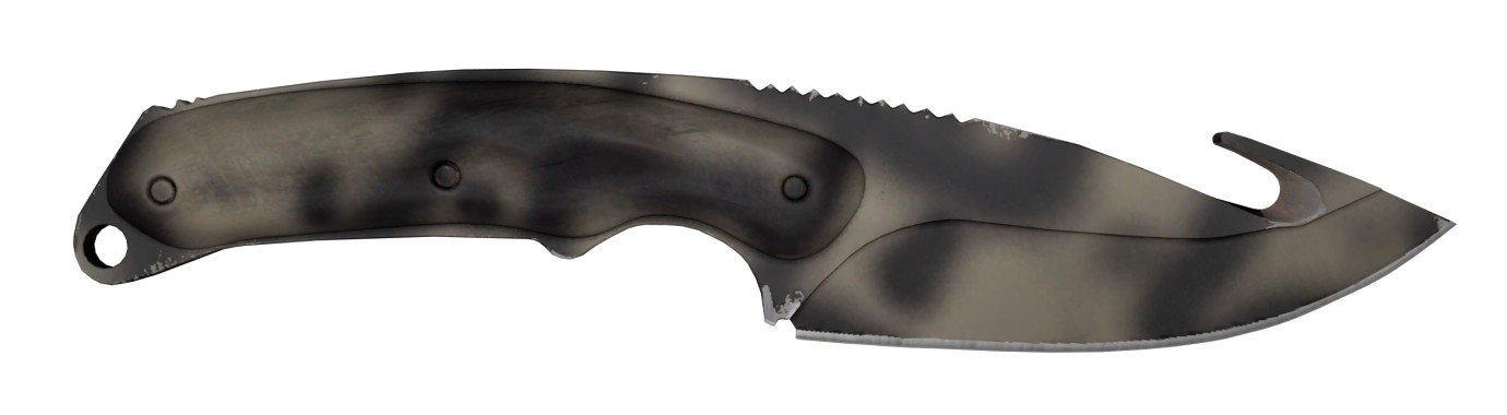 нож с лезвием крюком (Gut Knife) Сажа