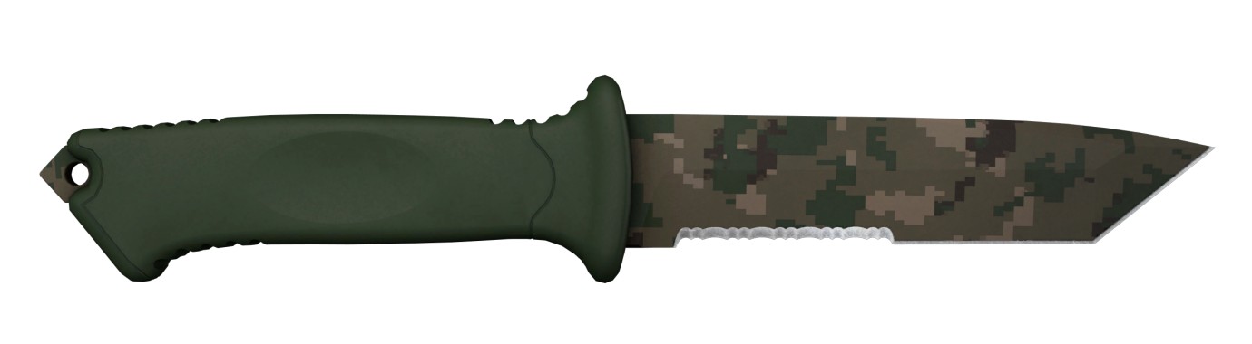 Медвежий нож (Ursus Knife) Пиксельный камуфляж «Лес»