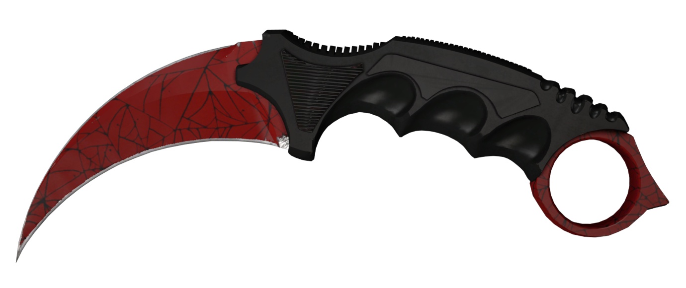 Керамбит (Karambit) Кровавая паутина (Crimson Web)