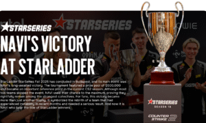 NAVI’s Victory at StarLadder: The Legend Returns!
