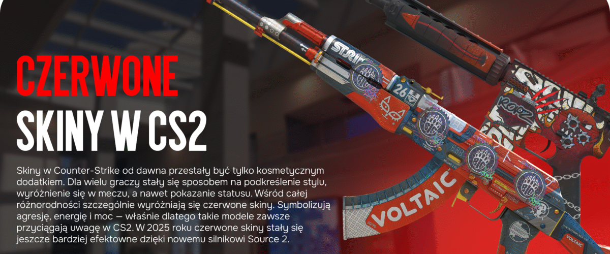 Czerwone skiny w CS2: Przegląd aktualnych skinów 2025