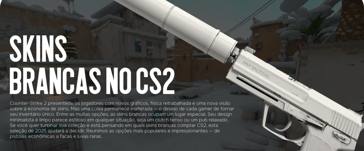Skins brancas no CS2: seleção de skins brancas relevantes 2025