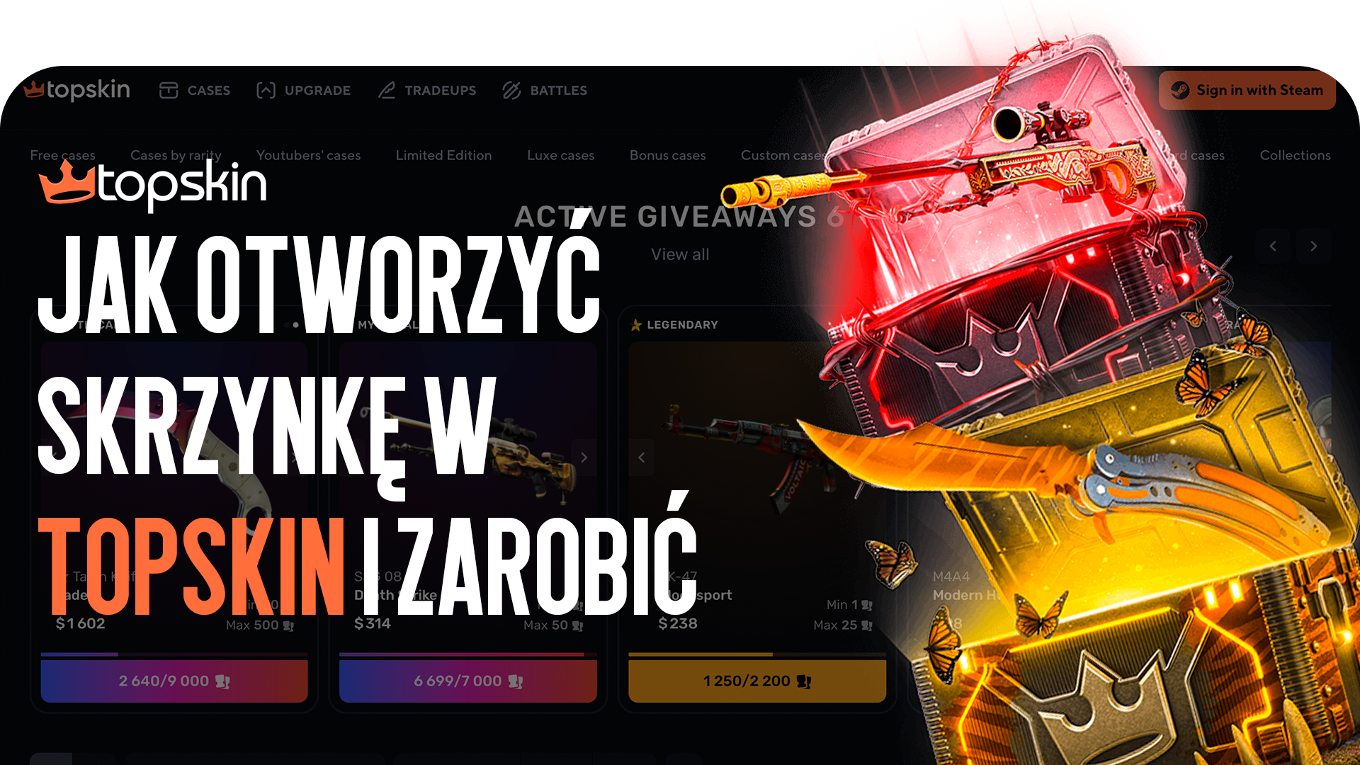 Jak otworzyć skrzynkę w TOPSKIN i osiągnąć zysk