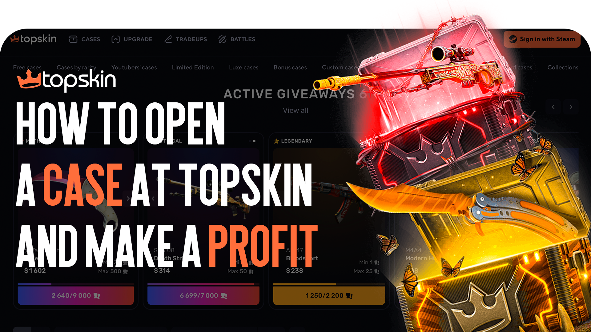 How to Open a Case on TOPSKIN and Make a Profit