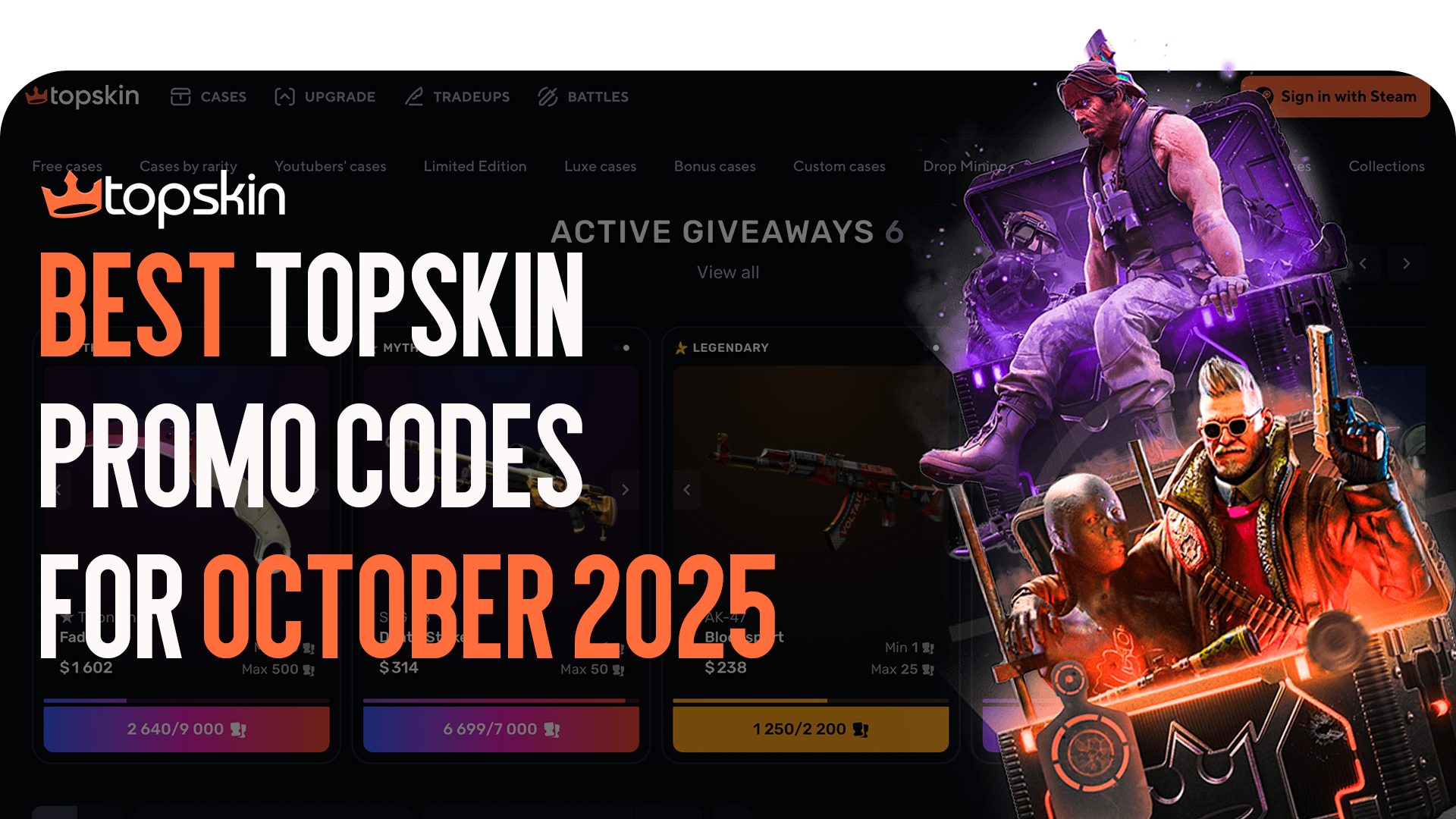 Best Promo Codes for October 2025 on TOPSKIN