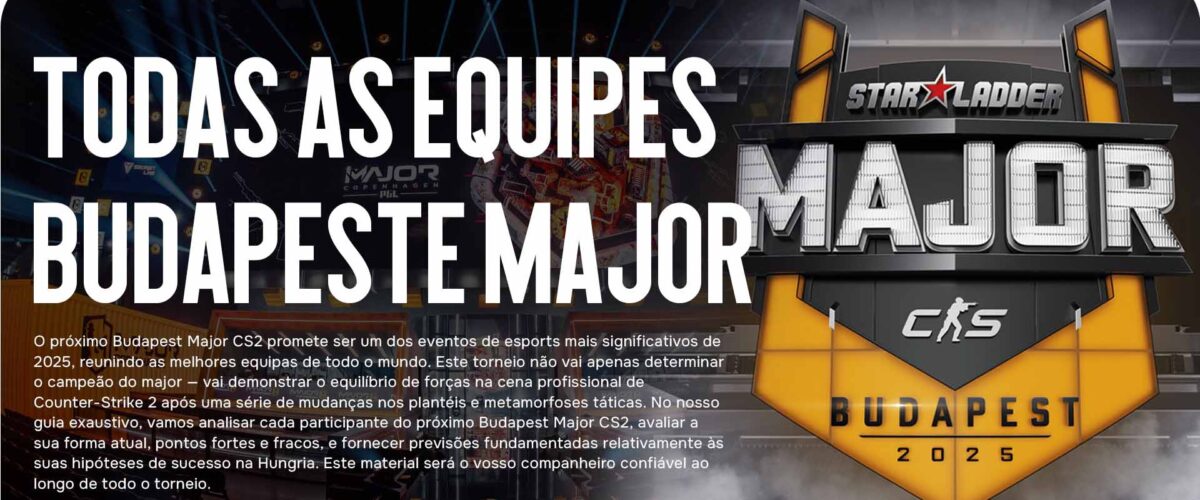 Budapest Major CS2: Visão Geral Exclusiva de Todas as Equipas Participantes e Previsões para o Torneio