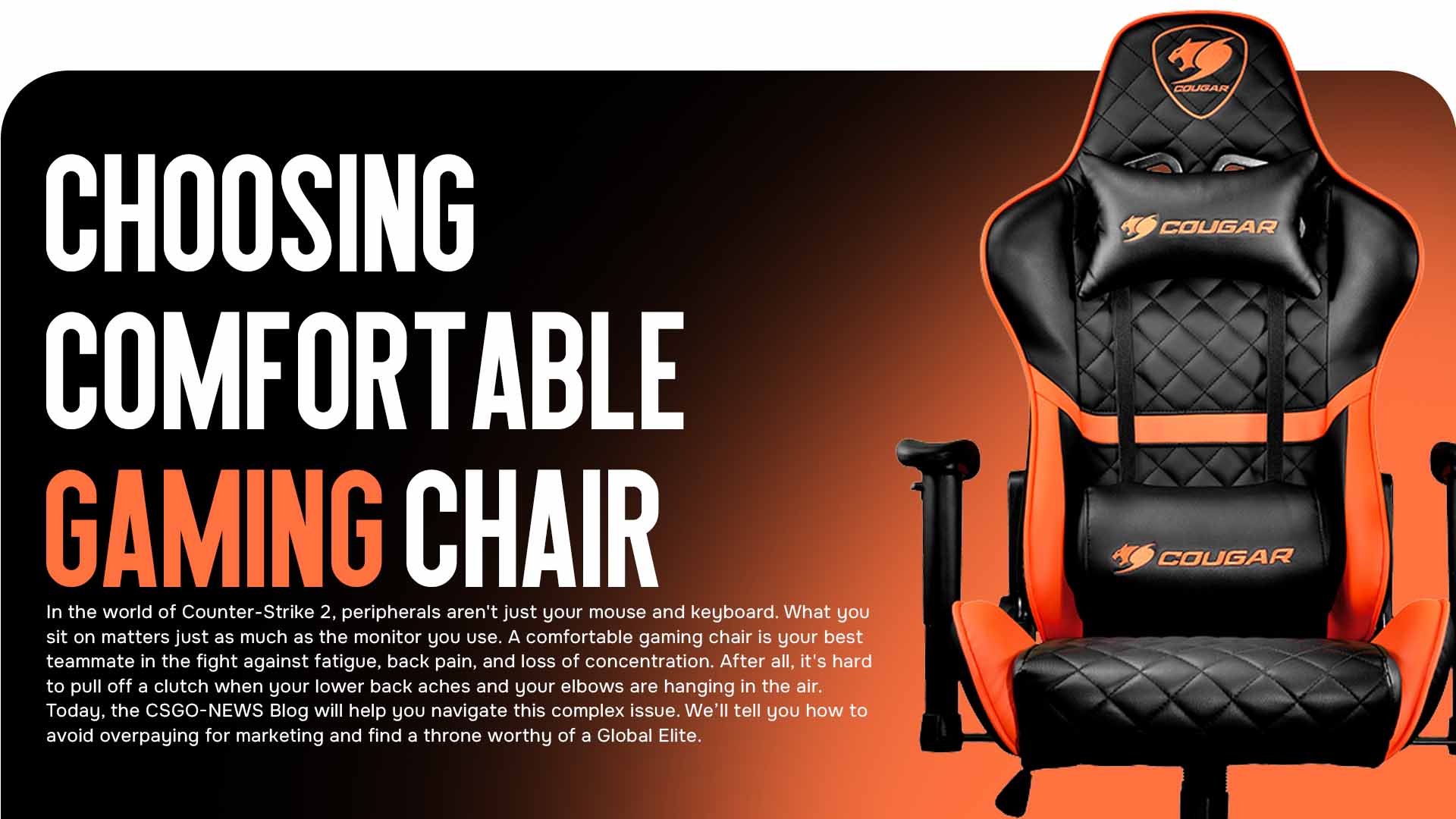 Looking for a comfortable gaming chair for long CS2 sessions? A complete guide from CSGO-NEWS: what to look for, the best materials, and the top 5 models of 2025.