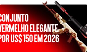 Conjunto Vermelho Estiloso por $150 em 2026