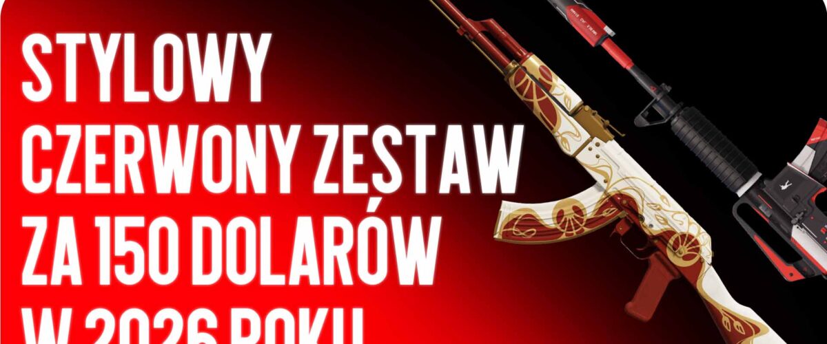 Stylowy czerwony zestaw za 150 USD w 2026 roku