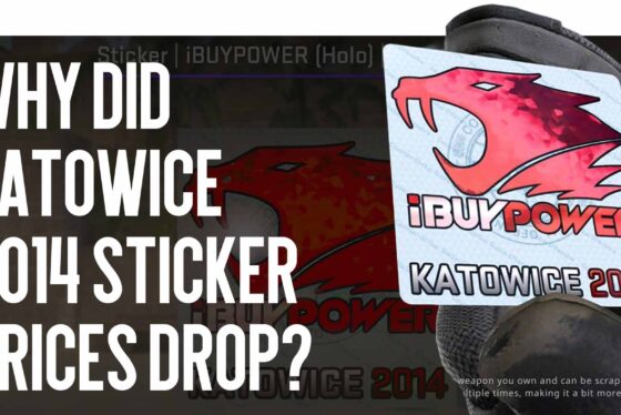 Why did Katowice 2014 sticker prices drop?