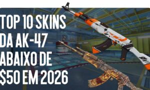 Top 10 Skins de AK-47 até $50 em 2026