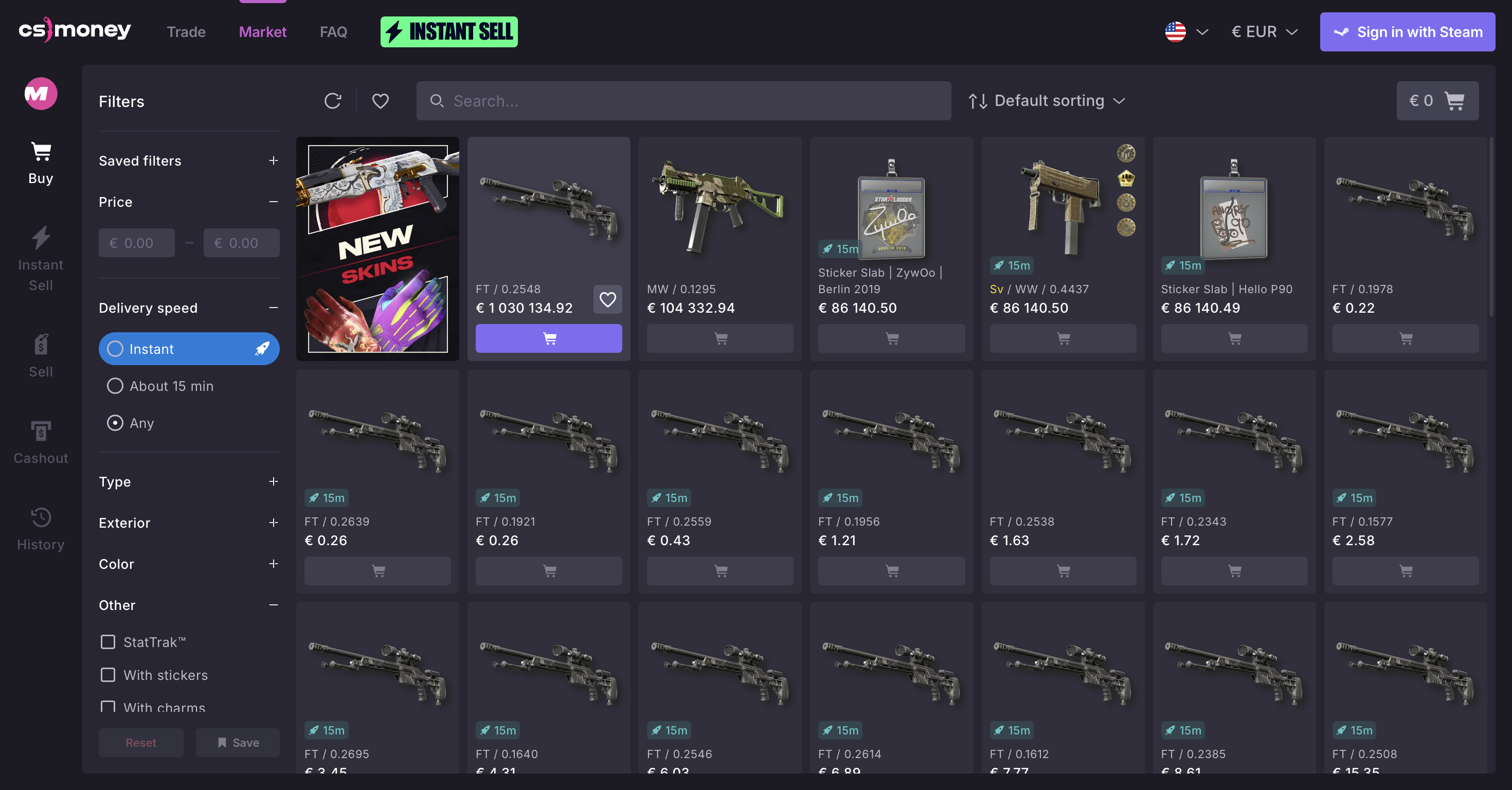 Procurando onde vender skins de CS2 de forma lucrativa por dinheiro real? Análise detalhada das plataformas: CSGO Market, CS.MONEY, Lis-Skins e por que o Avan Market é a melhor escolha.