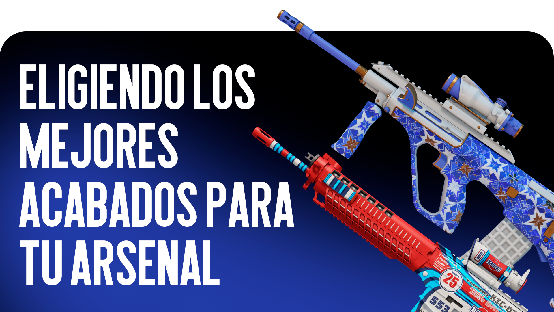 ¿Buscas hermosas Skins para AUG y SG 553? El blog CSGO-NEWS ha recopilado los mejores acabados de rifles con mira en Counter-Strike 2 con precios de 2026.