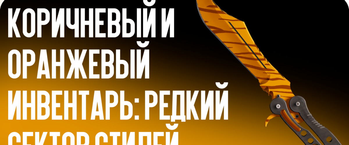Коричневый и оранжевый инвентарь: редкий сектор стилей